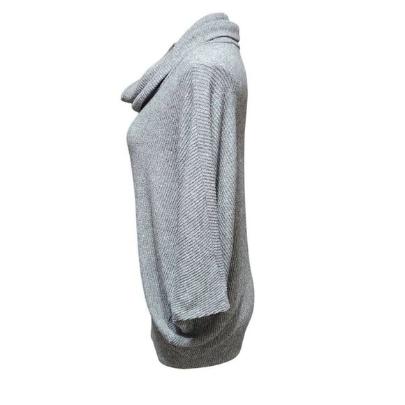 Vintage Korye cowl neck dolman tunic sweater lagenlook small gray - Picture 3 of 8